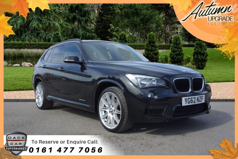 Used 2012 BLACK BMW X1 Estate 2.0 XDRIVE20D M SPORT 5d AUTO 181 BHP DIESEL (reg. 2012-11-20) (Automatic) for sale in Stockport