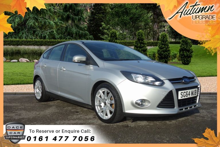 Used 2014 SILVER FORD FOCUS Hatchback 1.6 TITANIUM NAVIGATOR 5d 124 BHP PETROL (reg. 2014-09-30) (Automatic) for sale in Stockport