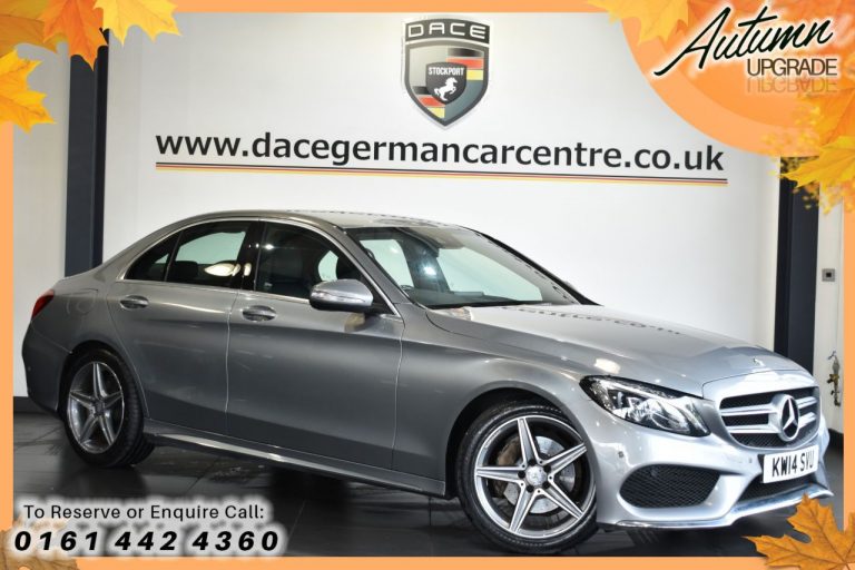 Used 2014 SILVER MERCEDES-BENZ C-CLASS Saloon 2.1 C220 BLUETEC AMG LINE 4DR AUTO 170 BHP DIESEL (reg. 2014-08-05) (Automatic) for sale in Stockport