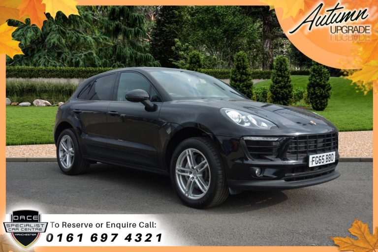 Used 2015 BLACK PORSCHE MACAN Estate 3.0 D S PDK 5d AUTO 258 BHP DIESEL (reg. 2015-09-16) (Automatic) for sale in Stockport