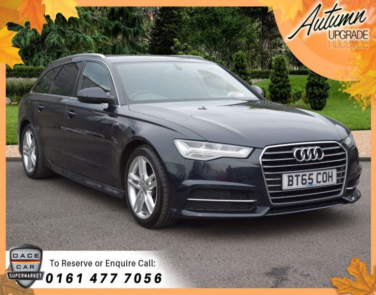 Used 2015 BLUE AUDI A6 AVANT Estate 2.0 AVANT TDI ULTRA S LINE 5d AUTO 188 BHP DIESEL (reg. 2015-10-30) (Automatic) for sale in Stockport