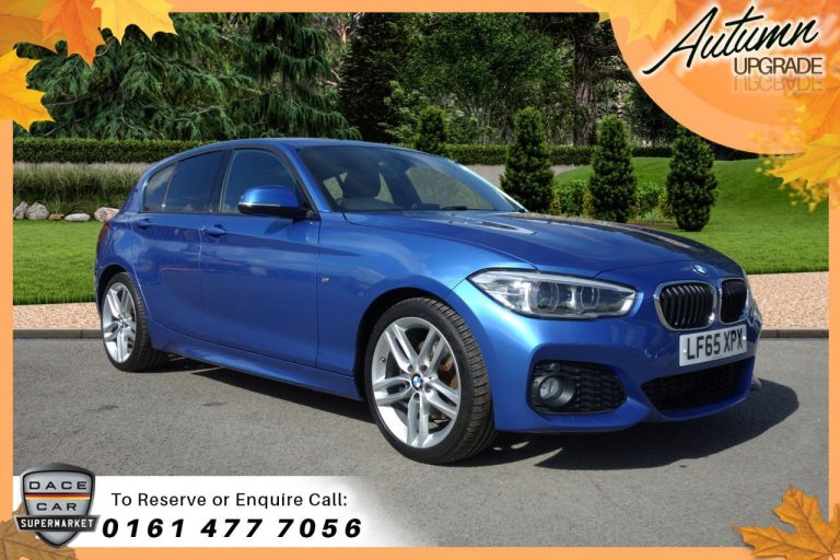 Used 2015 BLUE BMW 1 SERIES Hatchback 2.0 125D M SPORT 5d AUTO 221 BHP DIESEL (reg. 2015-09-17) (Automatic) for sale in Stockport