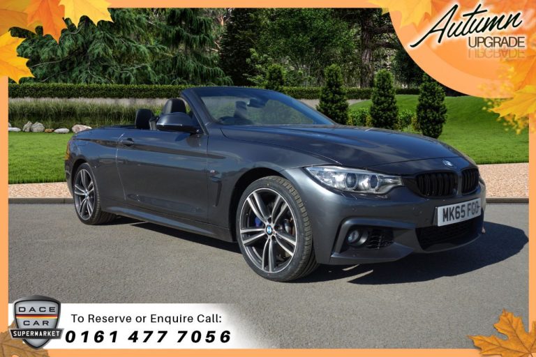 Used 2015 GREY BMW 4 SERIES Convertible 3.0 435D XDRIVE M SPORT 2d 309 BHP DIESEL (reg. 2015-11-04) (Automatic) for sale in Stockport