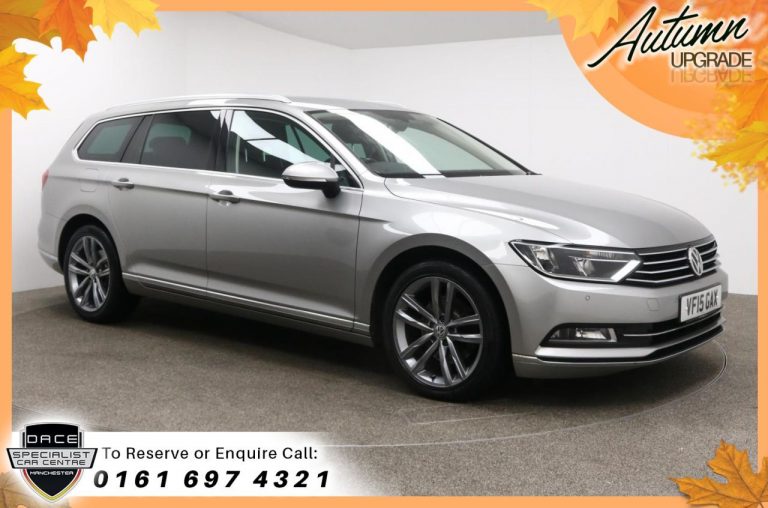 Used 2015 SILVER VOLKSWAGEN PASSAT Estate 2.0 GT TDI BLUEMOTION TECHNOLOGY DSG 5d AUTO 148 BHP DIESEL (reg. 2015-07-24) (Automatic) for sale in Stockport