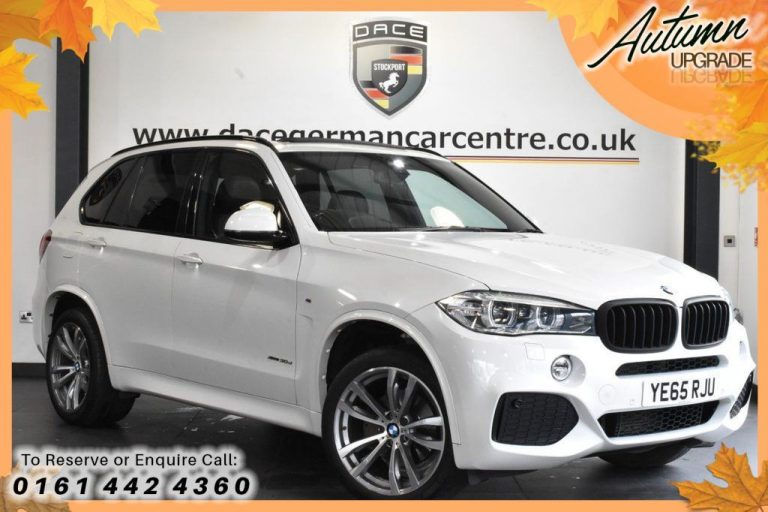 Used 2015 WHITE BMW X5 Estate 3.0 XDRIVE30D M SPORT 5DR AUTO 255 BHP DIESEL (reg. 2015-10-29) (Automatic) for sale in Stockport