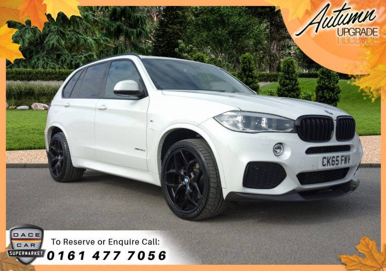 Used 2015 WHITE BMW X5 Estate 3.0 XDRIVE40D M SPORT 5d AUTO 309 BHP ( 7 SEATS ) DIESEL (reg. 2015-11-24) (Automatic) for sale in Stockport