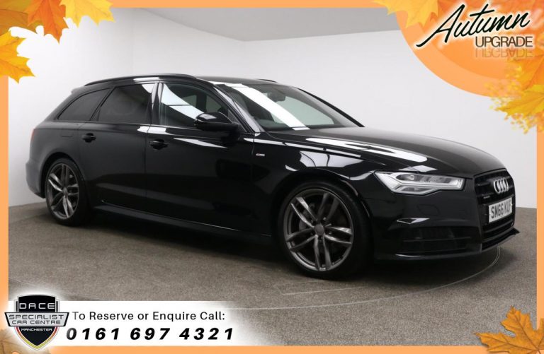 Used 2016 BLACK AUDI A6 Estate 3.0 AVANT TDI QUATTRO BLACK EDITION 5d AUTO 215 BHP DIESEL (reg. 2016-12-21) (Automatic) for sale in Stockport