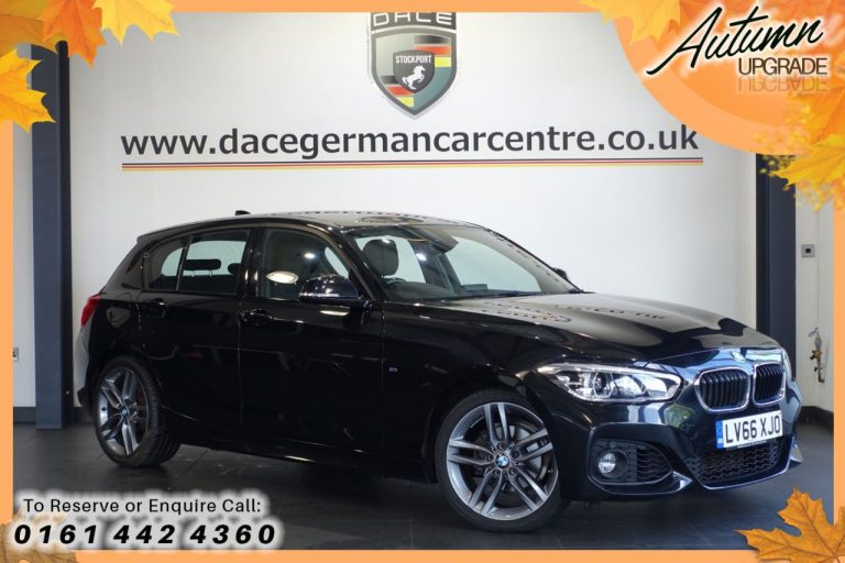 Used 2016 BLACK BMW 1 SERIES Hatchback 1.5 118I M SPORT 5DR AUTO 134 BHP PETROL (reg. 2016-11-04) (Automatic) for sale in Stockport