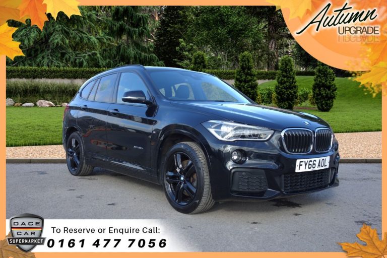 Used 2016 BLACK BMW X1 Estate 2.0 XDRIVE20D M SPORT 5d AUTO 188 BHP DIESEL (reg. 2016-09-01) (Automatic) for sale in Stockport