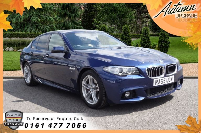 Used 2016 BLUE BMW 5 SERIES Saloon 3.0 530D M SPORT 4d AUTO 255 BHP DIESEL (reg. 2016-02-08) (Automatic) for sale in Stockport