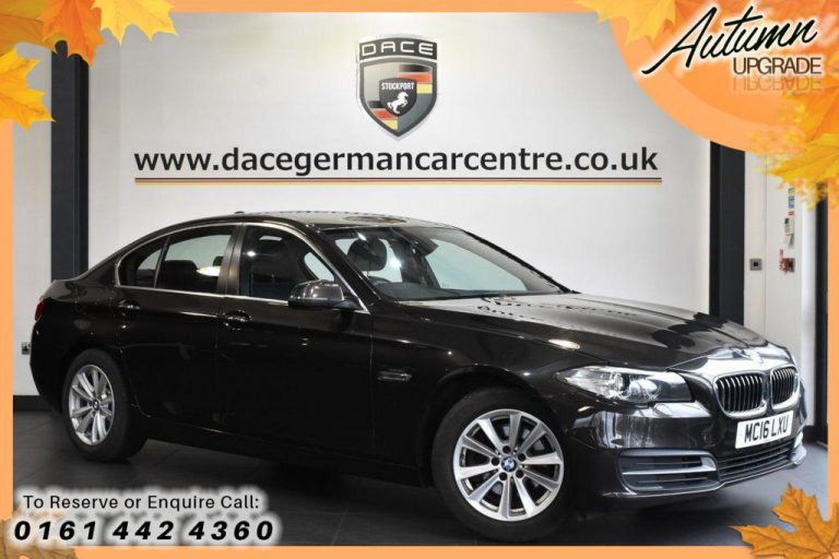 Used 2016 BROWN BMW 5 SERIES Saloon 2.0 520D SE 4DR AUTO 188 BHP DIESEL (reg. 2016-06-29) (Automatic) for sale in Stockport