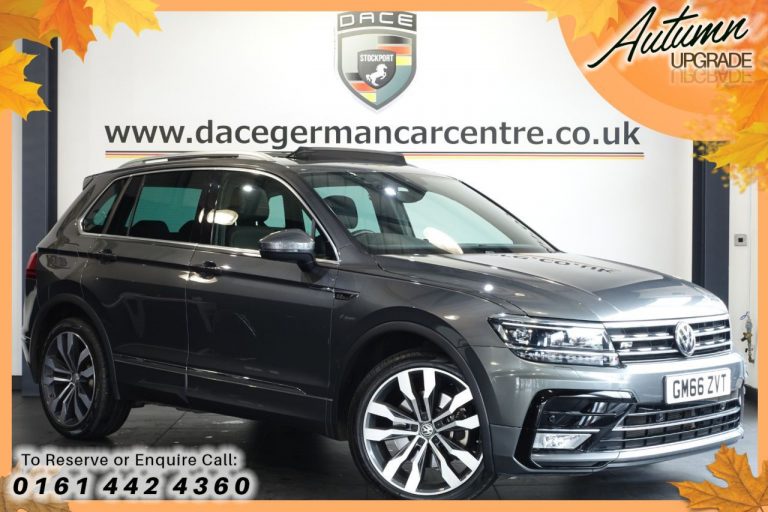 Used 2016 GREY VOLKSWAGEN TIGUAN Estate 2.0 R-LINE TDI BMT 4MOTION DSG 5DR AUTO 188 BHP DIESEL (reg. 2016-10-26) (Automatic) for sale in Stockport