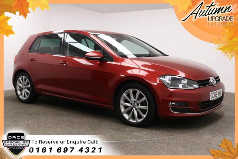 Used 2016 RED VOLKSWAGEN GOLF Hatchback 2.0 GT TDI BLUEMOTION TECHNOLOGY DSG 5d AUTO 148 BHP DIESEL (reg. 2016-02-11) (Automatic) for sale in Stockport