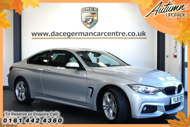 Used 2016 SILVER BMW 4 SERIES Coupe 2.0 420D M SPORT 2DR AUTO 188 BHP DIESEL (reg. 2016-07-29) (Automatic) for sale in Stockport