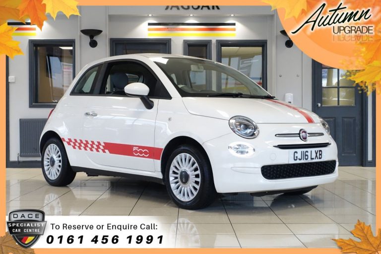 Used 2016 WHITE FIAT 500 Hatchback 1.2 POP DUALOGIC 3d 69 BHP PETROL (reg. 2016-05-20) (Automatic) for sale in A6 Trade