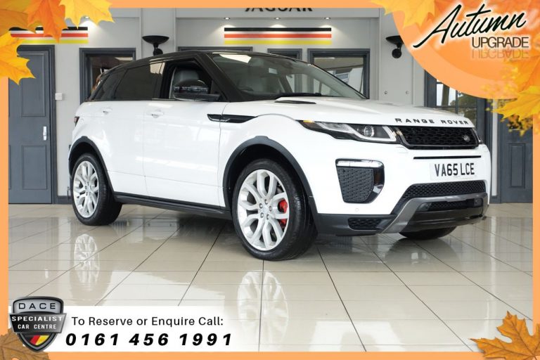 Used 2016 WHITE LAND ROVER RANGE ROVER EVOQUE Estate 2.0 TD4 HSE DYNAMIC 5d AUTO 177 BHP DIESEL (reg. 2016-01-12) (Automatic) for sale in Stockport