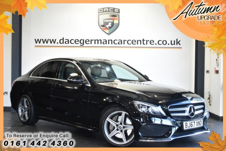 Used 2017 BLACK MERCEDES-BENZ C-CLASS Saloon 2.1 C300H AMG LINE 4DR AUTO 231 BHP ELECTRIC DIESEL (reg. 2017-12-23) (Automatic) for sale in Stockport