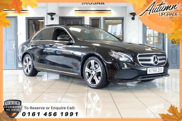 Used 2017 BLACK MERCEDES-BENZ E-CLASS Saloon 2.0 E 220 D SE PREMIUM 4d AUTO 192 BHP DIESEL (reg. 2017-01-04) (Automatic) for sale in Stockport