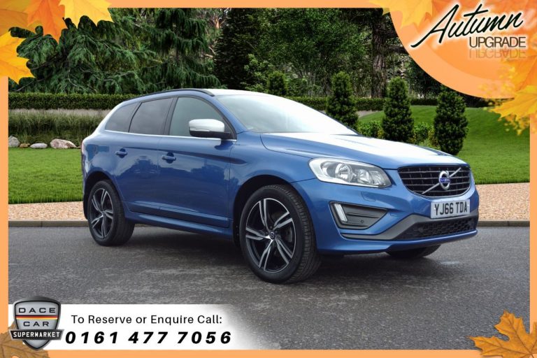 Used 2017 BLUE VOLVO XC60 Estate 2.4 D5 R-DESIGN NAV AWD 5d AUTO 217 BHP DIESEL (reg. 2017-01-31) (Automatic) for sale in Stockport