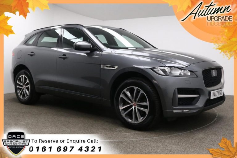 Used 2017 GREY JAGUAR F-PACE Estate 2.0 R-SPORT AWD 5d AUTO 178 BHP DIESEL (reg. 2017-06-30) (Automatic) for sale in Stockport