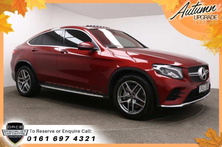 Used 2017 RED MERCEDES-BENZ GLC-CLASS Coupe 3.0 GLC 350 D 4MATIC AMG LINE PREMIUM 4d AUTO 255 BHP DIESEL (reg. 2017-09-22) (Automatic) for sale in Stockport