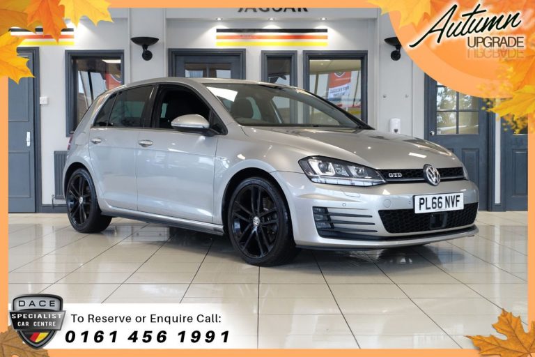 Used 2017 SILVER VOLKSWAGEN GOLF Hatchback 2.0 GTD DSG 5d AUTO 182 BHP DIESEL (reg. 2017-01-10) (Automatic) for sale in Stockport