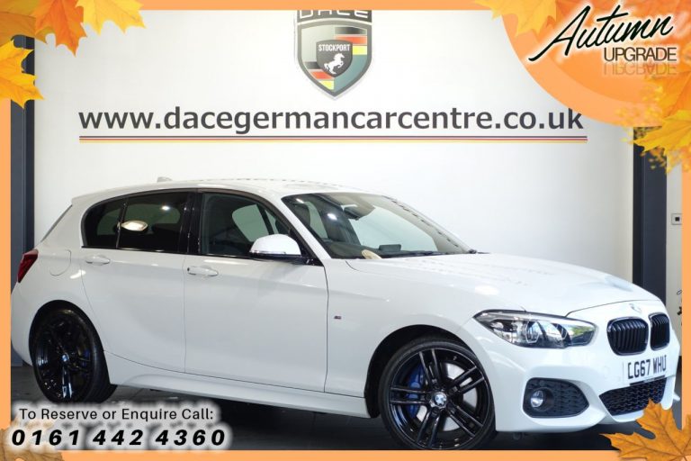 Used 2017 WHITE BMW 1 SERIES Hatchback 2.0 118D M SPORT SHADOW EDITION 5DR AUTO 147 BHP DIESEL (reg. 2017-11-04) (Automatic) for sale in Stockport