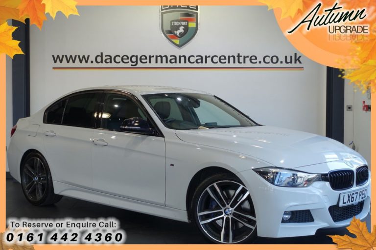 Used 2017 WHITE BMW 3 SERIES Saloon 2.0 320D M SPORT SHADOW EDITION 4DR AUTO 188 BHP DIESEL (reg. 2017-09-01) (Automatic) for sale in Stockport