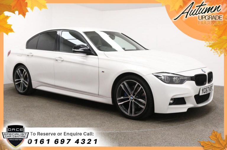 Used 2017 WHITE BMW 3 SERIES Saloon 2.0 320D M SPORT SHADOW EDITION 4d AUTO 188 BHP DIESEL (reg. 2017-09-28) (Automatic) for sale in Stockport