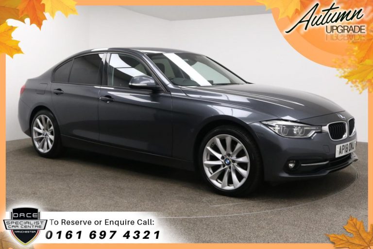 Used 2018 GREY BMW 3 SERIES Saloon 2.0 318D SPORT 4d AUTO 148 BHP DIESEL (reg. 2018-07-31) (Automatic) for sale in Stockport