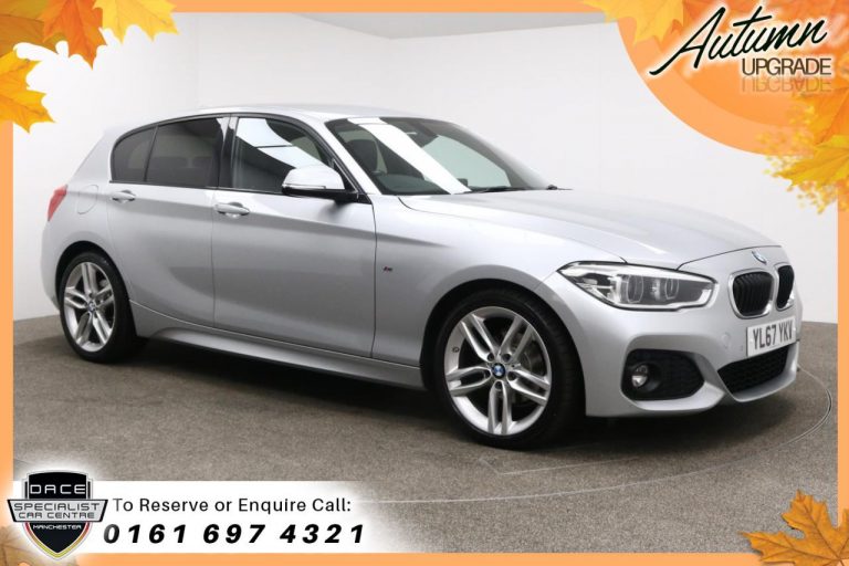 Used 2018 SILVER BMW 1 SERIES Hatchback 2.0 118D M SPORT 5d AUTO 147 BHP DIESEL (reg. 2018-01-30) (Automatic) for sale in Stockport