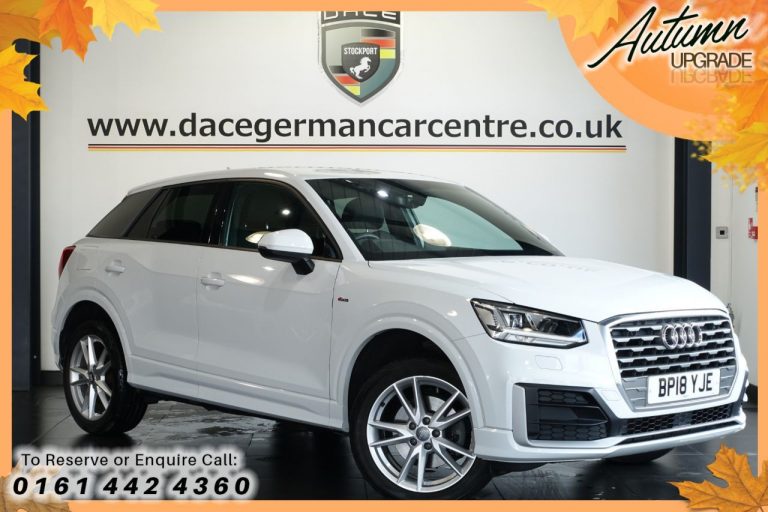 Used 2018 WHITE AUDI Q2 Estate 1.4 TFSI S LINE 5DR AUTO 148 BHP PETROL (reg. 2018-06-28) (Automatic) for sale in Stockport