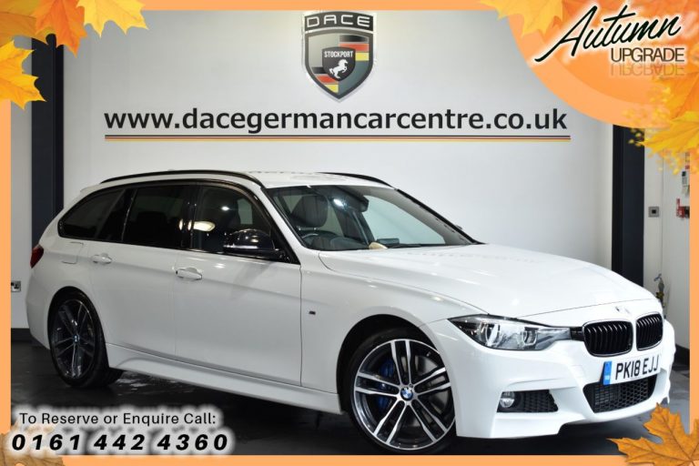 Used 2018 WHITE BMW 3 SERIES Estate 2.0 320D M SPORT SHADOW EDITION TOURING 5DR AUTO 188 BHP DIESEL (reg. 2018-03-26) (Automatic) for sale in Stockport