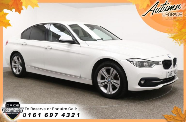 Used 2018 WHITE BMW 3 SERIES Saloon 2.0 320D SPORT 4d AUTO 188 BHP DIESEL (reg. 2018-01-18) (Automatic) for sale in Stockport