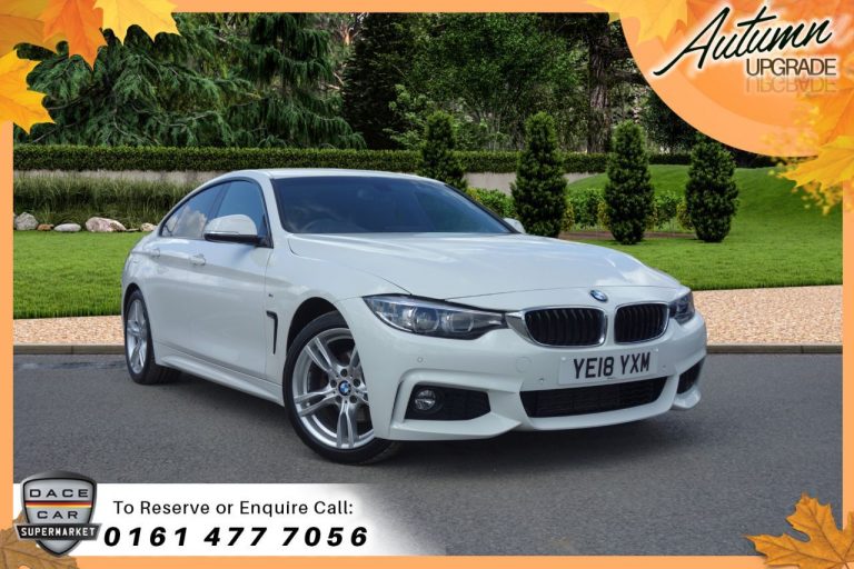 Used 2018 WHITE BMW 4 SERIES Coupe 2.0 420D M SPORT GRAN COUPE 4d AUTO 188 BHP DIESEL (reg. 2018-04-27) (Automatic) for sale in Stockport