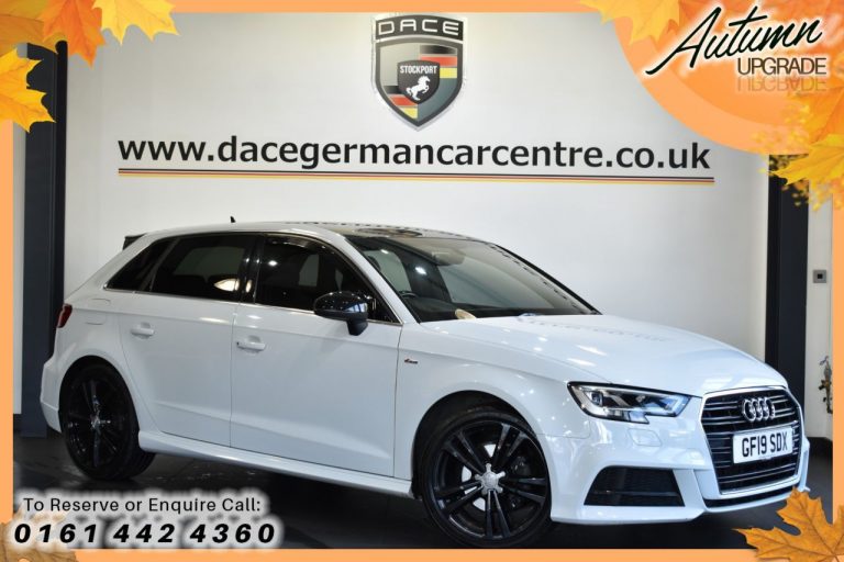 Used 2019 WHITE AUDI A3 Hatchback 1.5 SPORTBACK TFSI S LINE 5DR AUTO 150 BHP PETROL (reg. 2019-03-07) (Automatic) for sale in Stockport