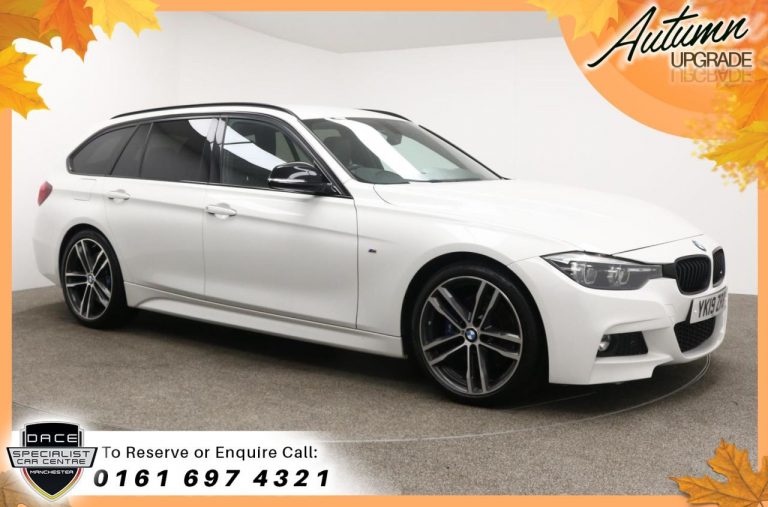 Used 2019 WHITE BMW 3 SERIES Estate 2.0 320I M SPORT SHADOW EDITION TOURING 5d AUTO 181 BHP PETROL (reg. 2019-06-19) (Automatic) for sale in Stockport