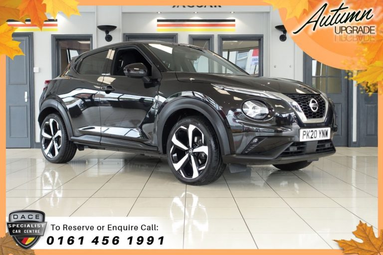 Used 2020 BLACK NISSAN JUKE Hatchback 1.0 DIG-T TEKNA DCT 5d AUTO 116 BHP PETROL (reg. 2020-07-14) (Automatic) for sale in Stockport