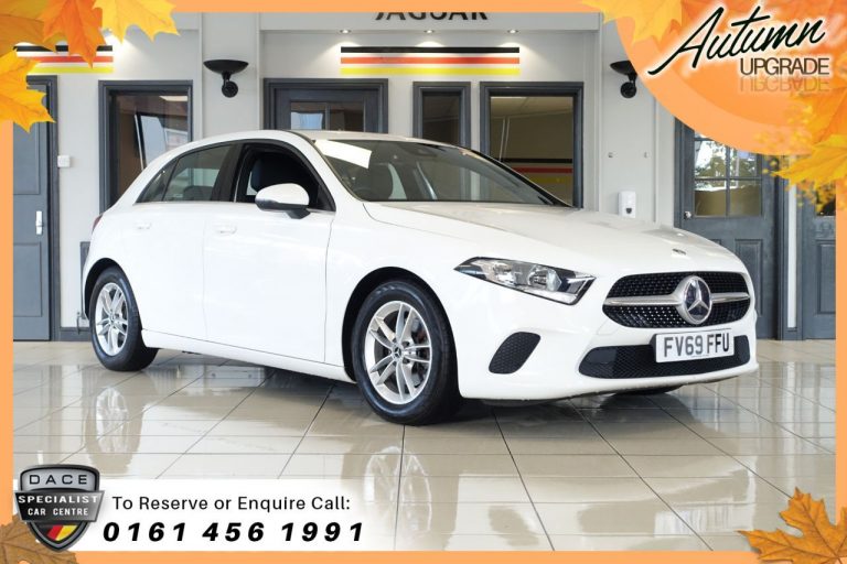 Used 2020 WHITE MERCEDES-BENZ A-CLASS Hatchback 1.3 A 180 SE 5d AUTO 135 BHP PETROL (reg. 2020-01-07) (Automatic) for sale in Stockport