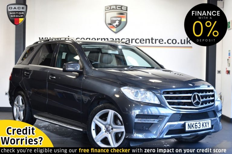 Used 2013 GREY MERCEDES-BENZ M-CLASS 4x4 2.1 ML250 BLUETEC AMG SPORT 5DR AUTO 204 BHP DIESEL (reg. 2013-09-19) (Automatic) for sale in Stockport