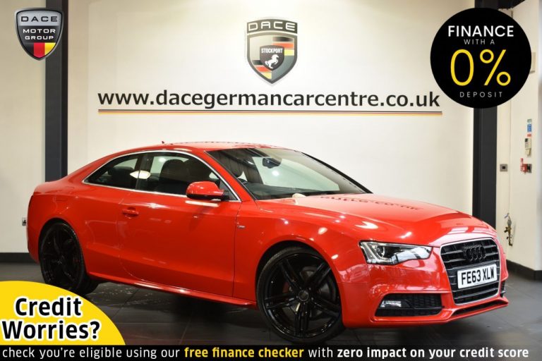 Used 2013 RED AUDI A5 Coupe 3.0 TDI S LINE S/S 2DR AUTO 204 BHP DIESEL (reg. 2013-10-12) (Automatic) for sale in Stockport