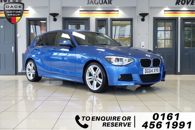 Used 2014 BLUE BMW 1 SERIES Hatchback 2.0 125I M SPORT 5d AUTO 215 BHP PETROL (reg. 2014-09-23) (Automatic) for sale in Stockport