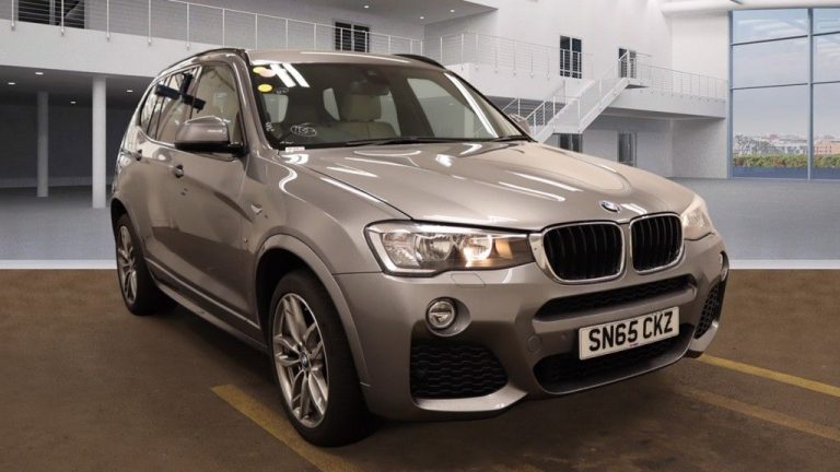 Used 2015 GREY BMW X3 4x4 2.0 XDRIVE20D M SPORT 5d AUTO 188 BHP DIESEL (reg. 2015-09-11) (Automatic) for sale in Stockport