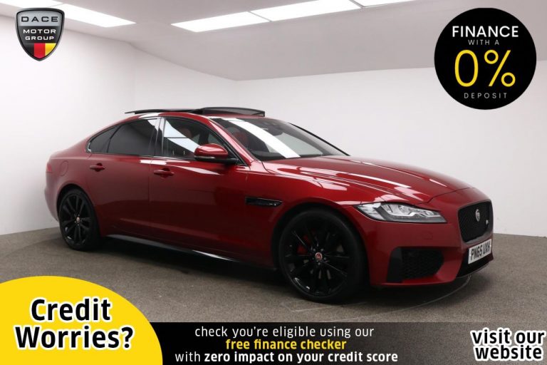 Used 2015 RED JAGUAR XF Saloon 3.0 V6 S 4d AUTO 375 BHP PETROL (reg. 2015-11-13) (Automatic) for sale in Stockport