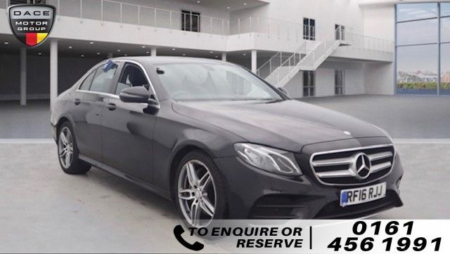 Used 2016 BLACK MERCEDES-BENZ E-CLASS Saloon 2.0 E 220 D AMG LINE 4d AUTO 192 BHP DIESEL (reg. 2016-06-30) (Automatic) for sale in Stockport