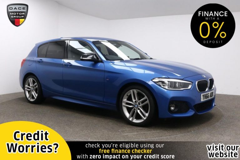 Used 2016 BLUE BMW 1 SERIES Hatchback 2.0 118D M SPORT 5d AUTO 147 BHP DIESEL (reg. 2016-10-05) (Automatic) for sale in Stockport