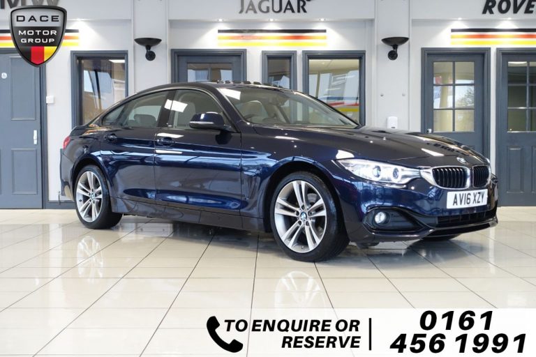 Used 2016 BLUE BMW 4 SERIES Coupe 2.0 420D XDRIVE SPORT GRAN COUPE 4d AUTO 188 BHP DIESEL (reg. 2016-05-26) (Automatic) for sale in Stockport