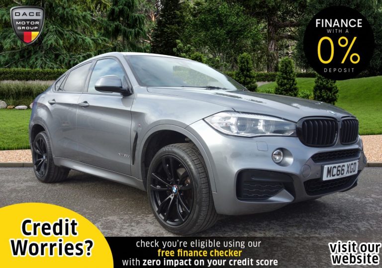 Used 2016 GREY BMW X6 4x4 3.0 XDRIVE30D M SPORT 4d 255 BHP DIESEL (reg. 2016-10-27) (Automatic) for sale in Stockport