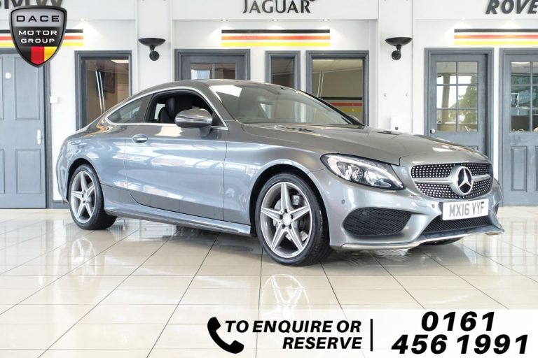 Used 2016 GREY MERCEDES-BENZ C-CLASS Coupe 2.1 C 220 D AMG LINE 2d AUTO 168 BHP DIESEL (reg. 2016-03-09) (Automatic) for sale in Stockport