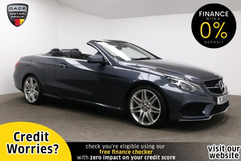 Used 2016 GREY MERCEDES-BENZ E-CLASS Convertible 2.1 E 220 D AMG LINE EDITION 2d AUTO 174 BHP DIESEL (reg. 2016-03-31) (Automatic) for sale in Stockport